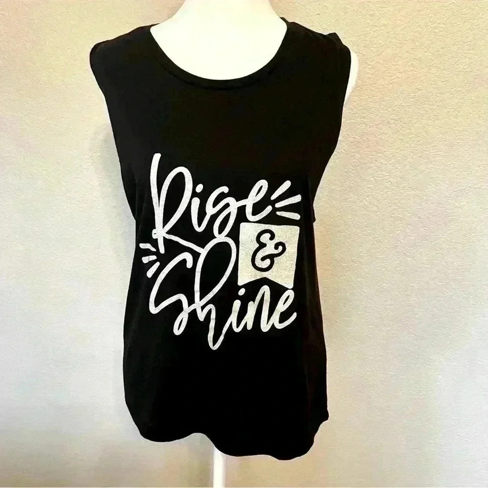 Next Level brand muscle style sleeveless cotton shirt size medium